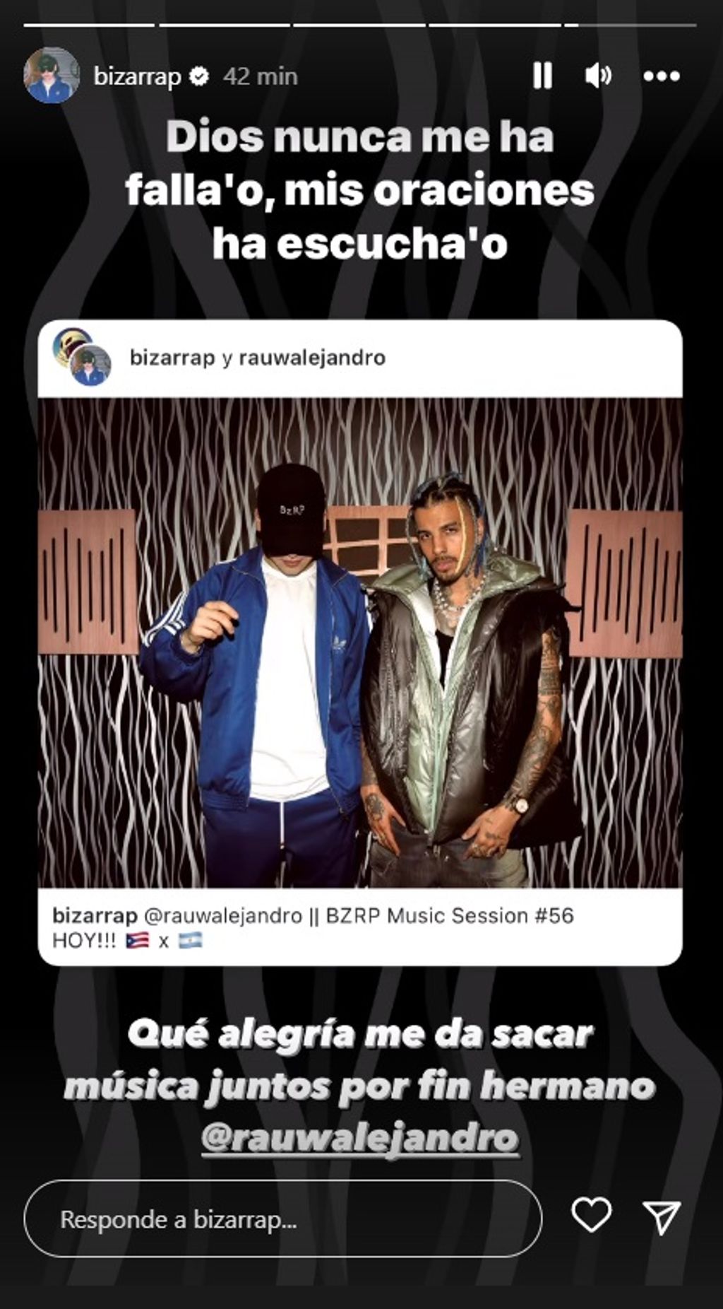 Bizarrap comparte un par de adelantos de su sesión número 56, con Rauw Alejandro