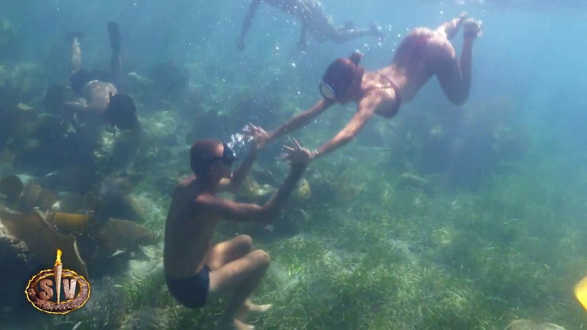 Los supervivientes se despiden del fondo marino buceando juntos antes de volver a España: "Gracias por tanta preciosidad"