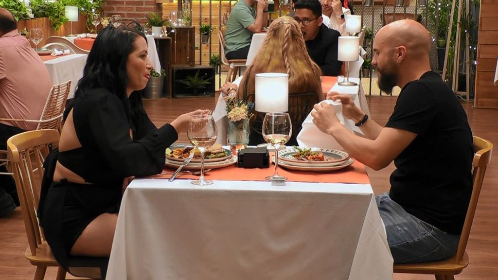 María y José Luis durante su cita en 'First Dates'