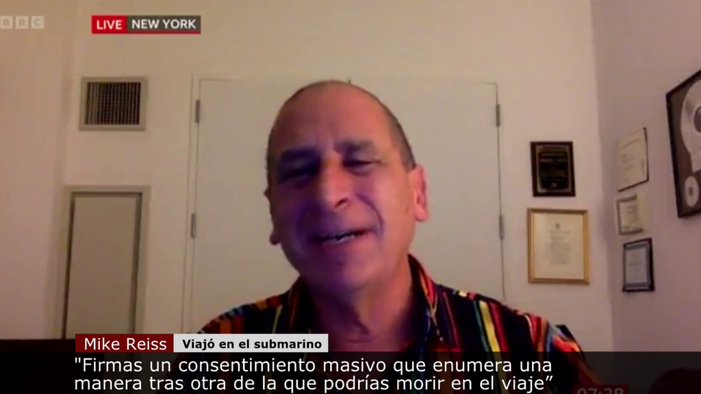 Mike Reiss, expasajero del Titán