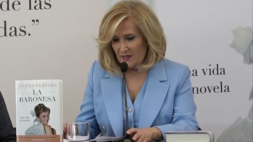 Nieves Herrero, en la presentación de su nuevo libro