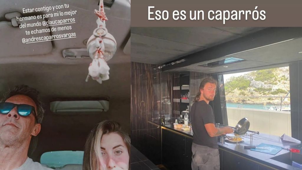 Alonso Caparrós echa de menos a su hijo Alonso, que se encuentra navegando en el Mediterráneo