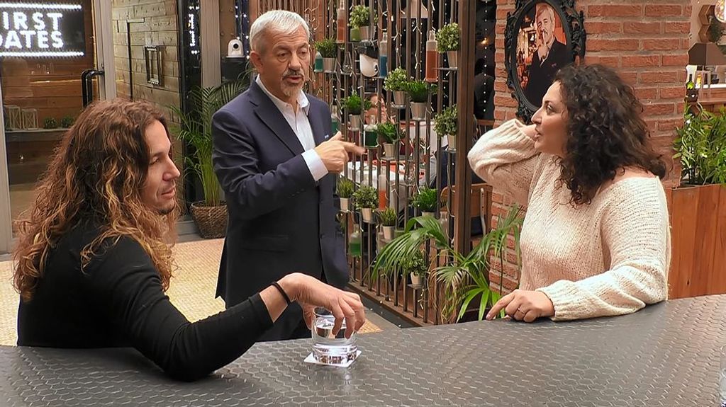 David y Montse durante su cita en 'First Dates'