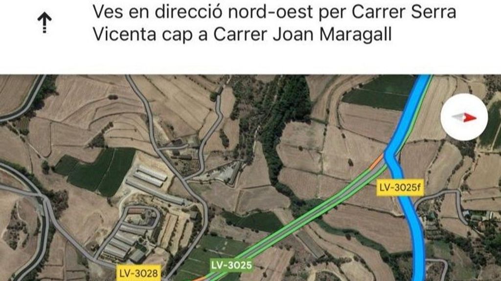 Google Maps en catalán