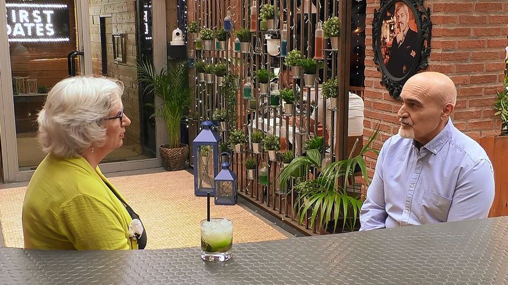 Olga y Juan durante su cita en 'First Dates'