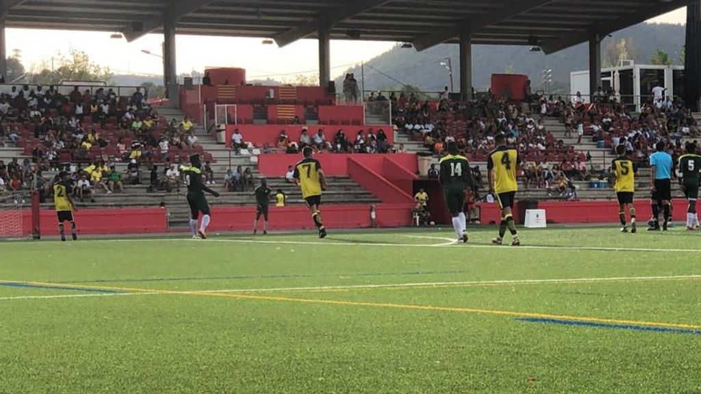 Partido entre los equipos de Senegal y Ecuador