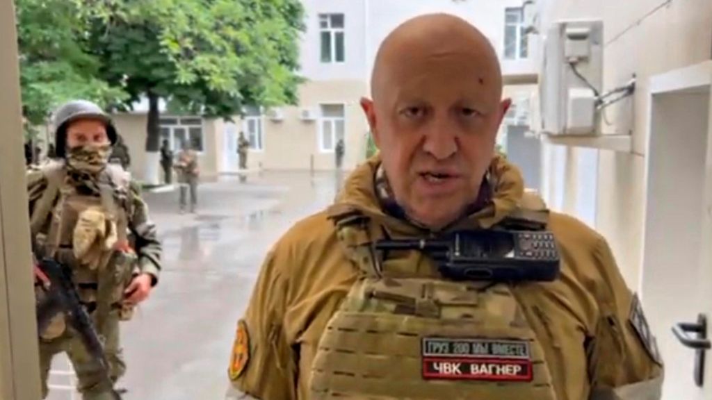 Yevgueni Prigozhin, líder del grupo de mercenarios Wagner, en Rostov-on-Don