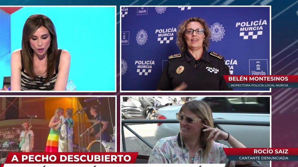 'TEM' habla con la policía de Murcia: ¿incurrió Rocío Saiz en un delito al enseñar el pecho en un concierto?