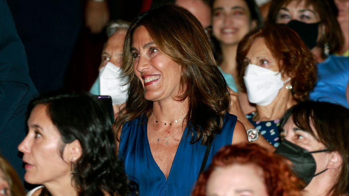 Eva Cárdenas, mujer de Alberto Núñez Feijóo, durante el concierto de Luz Casal en Madrid