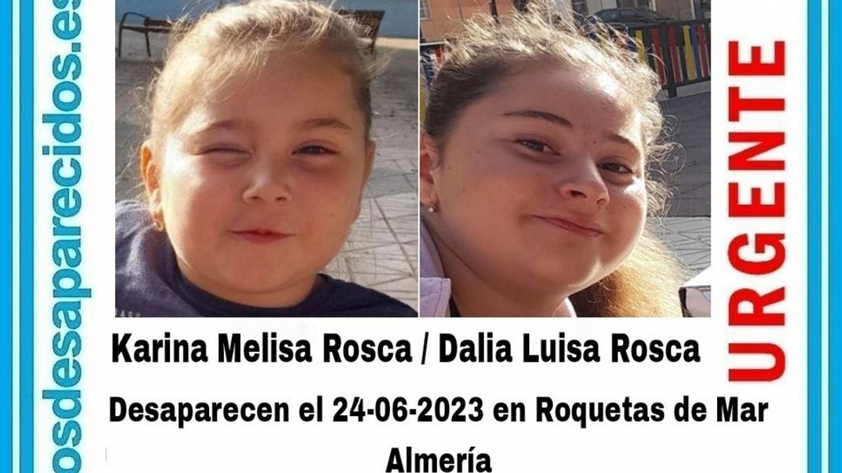 La Guardia Civil busca a dos niñas de 4 y 9 años desaparecidas en Roquetas de Mar
