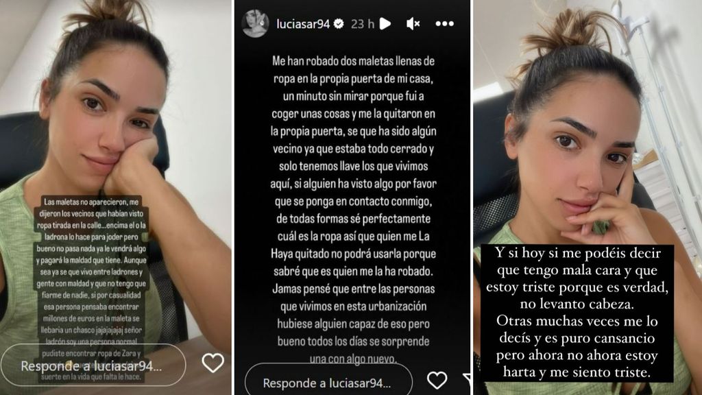 Lucía Sánchez actualiza cómo está tras sufrir un robo en la puerta de su casa