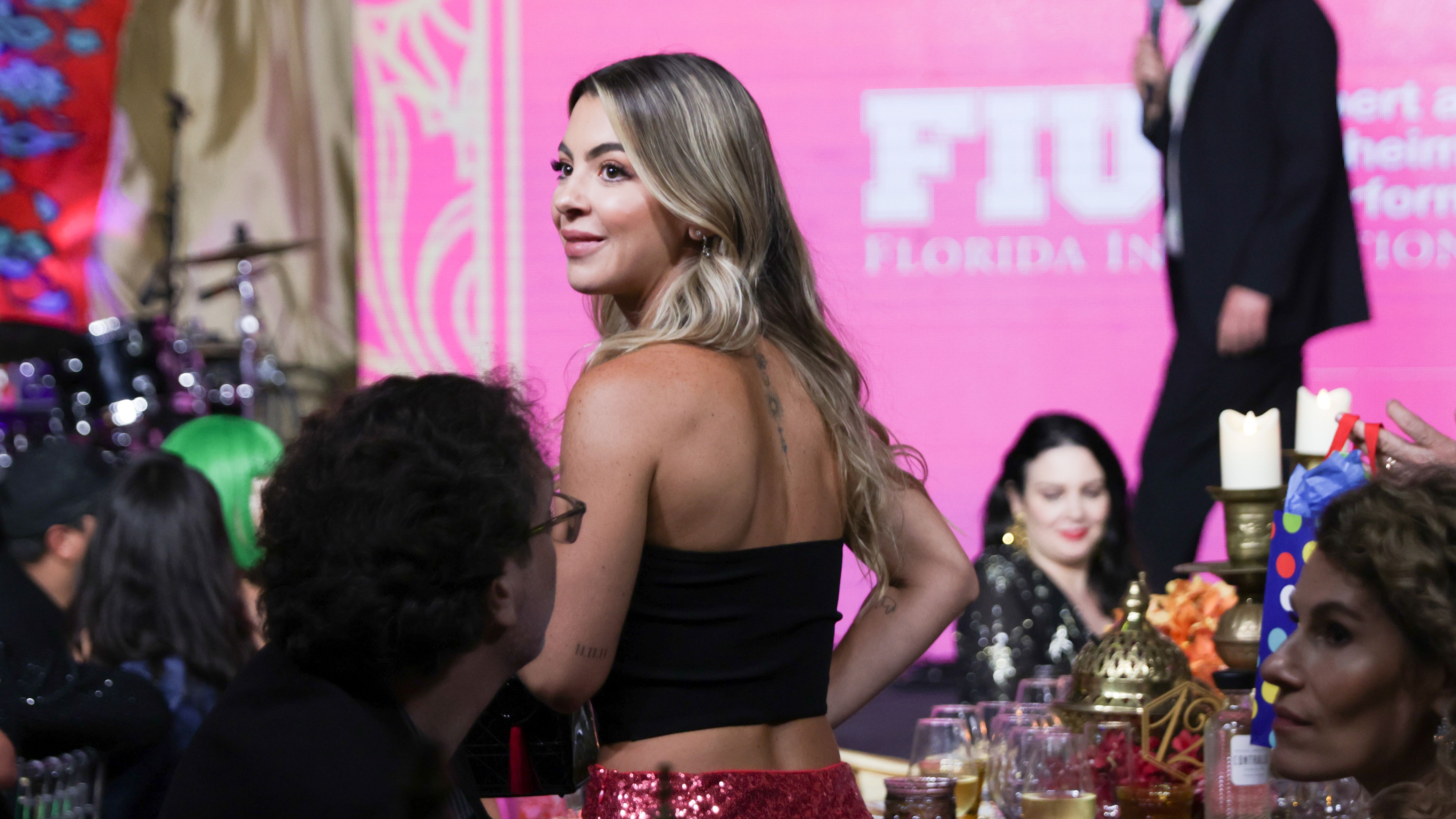 Susana Gómez, en un homenaje al artista el pasado mes de abril
