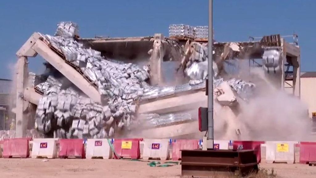 Un equipo de la Politécnica de Valencia lleva a cabo la primera prueba mundial para evitar el colapso total de un edificio
