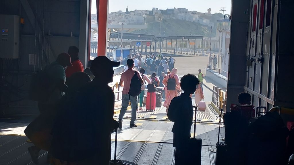 Imagen de la llegada del ferry a Algeciras