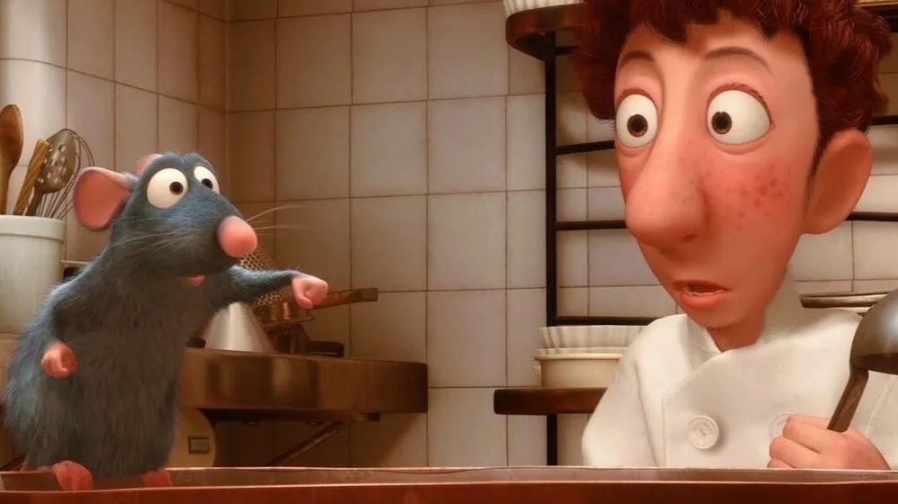 Inolvidables chefs Remy y Linguini en 'Ratatouille' (2007).