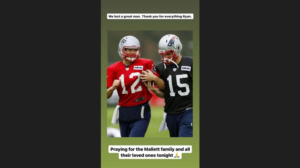 La NFL, de luto tras la muerte de Ryan Mallett: Tom Brady se despide de su compañero