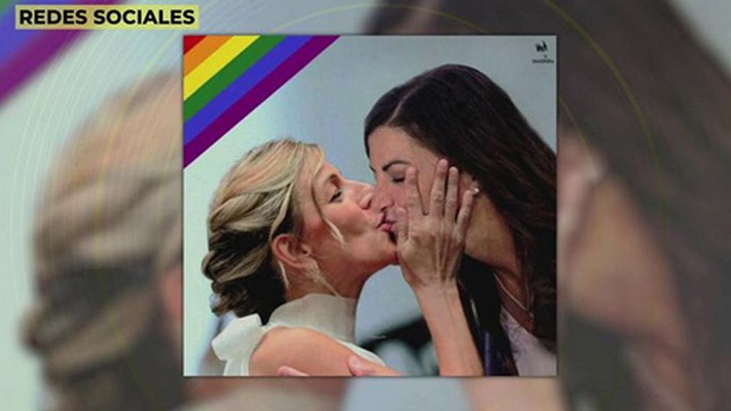 Macarena Olona celebra el Día del Orgullo Gay con un ‘beso’ a Yolanda Díaz: “Reventemos los armarios”