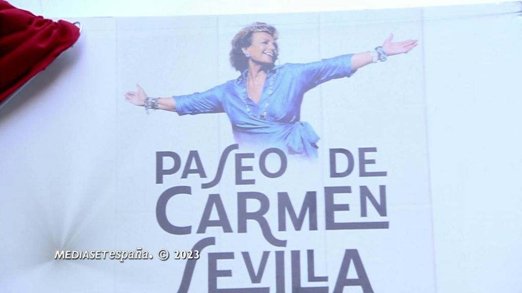 Mediaset inaugura el Paseo de Carmen Sevilla como homenaje: “Has sido grande, para todos has significado mucho”