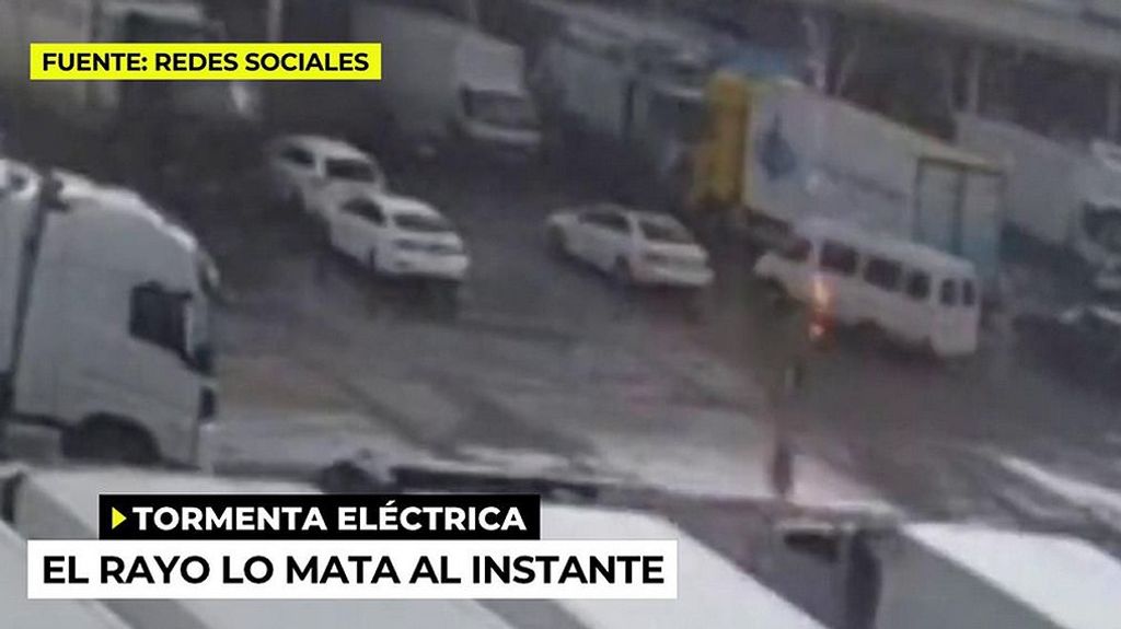 Un rayo acaba con la vida de un hombre durante una tormenta eléctrica