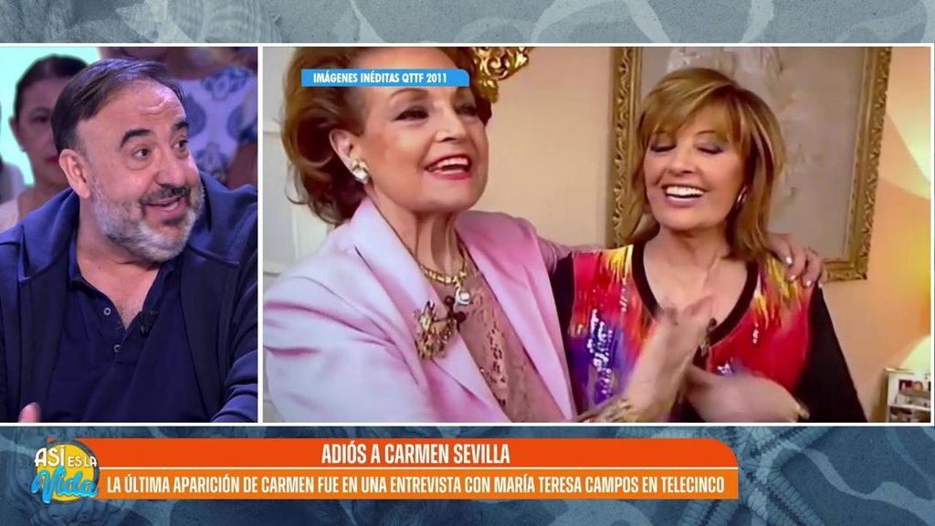 Yusán habla de María Teresa Campos y Carmen Sevilla.