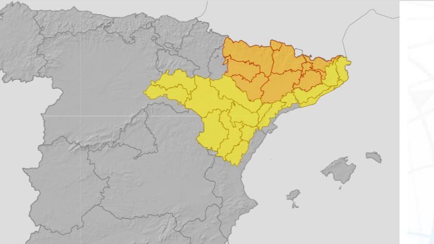 Avisos por tormentas para el jueves 29