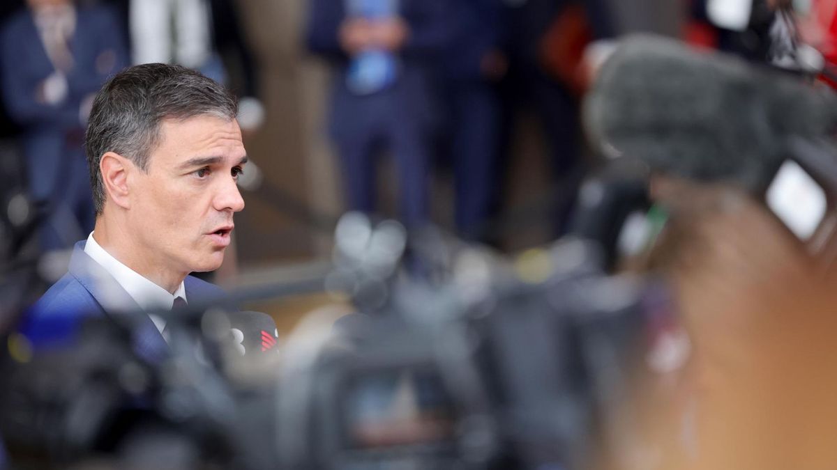 El presidente del Gobierno, Pedro Sánchez, a su llegada del Consejo Europeo en Bruselas