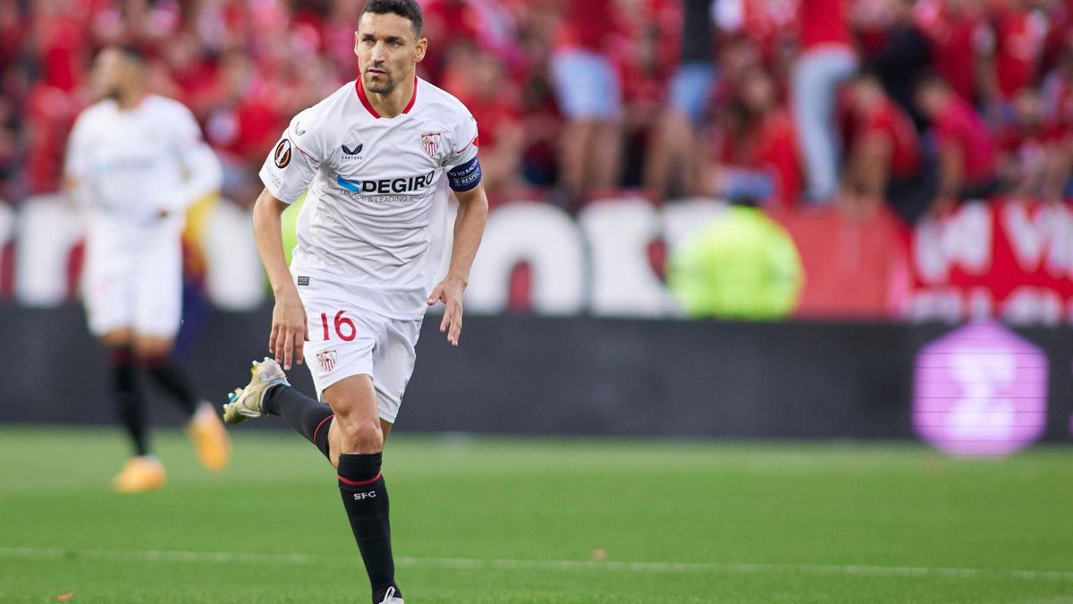 El lateral y capitán del Sevilla Jesús Navas