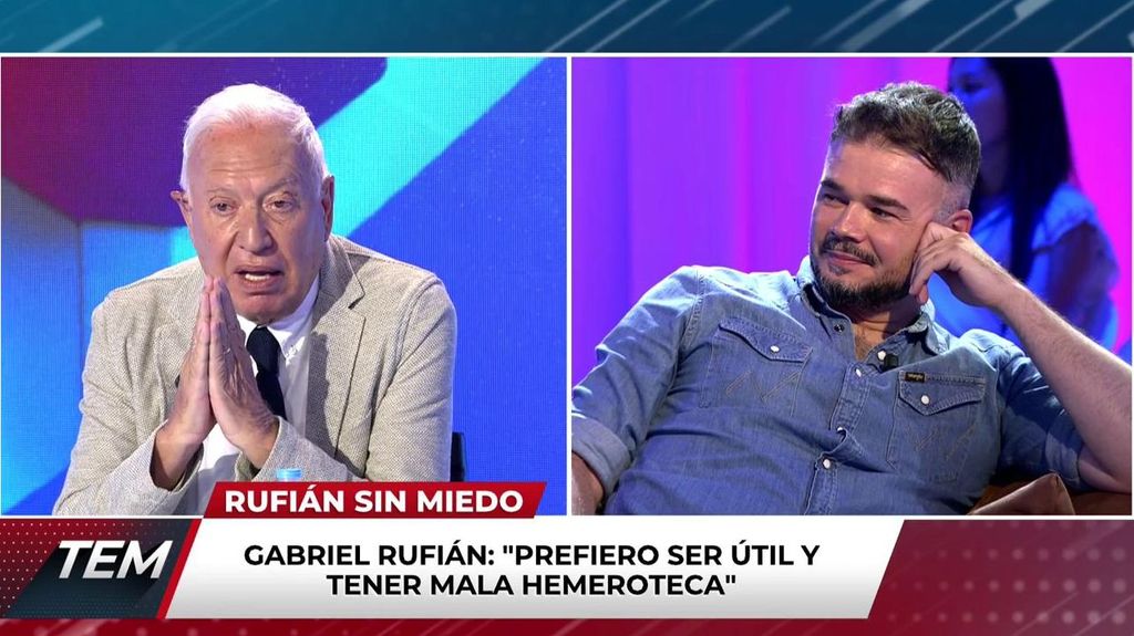 Margallo y Gabriel Rufián se encuentran en 'Todo es mentira'