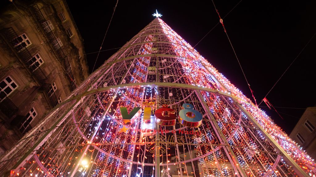 Imagen de archivo de Vigo durante las fiestas navideñas