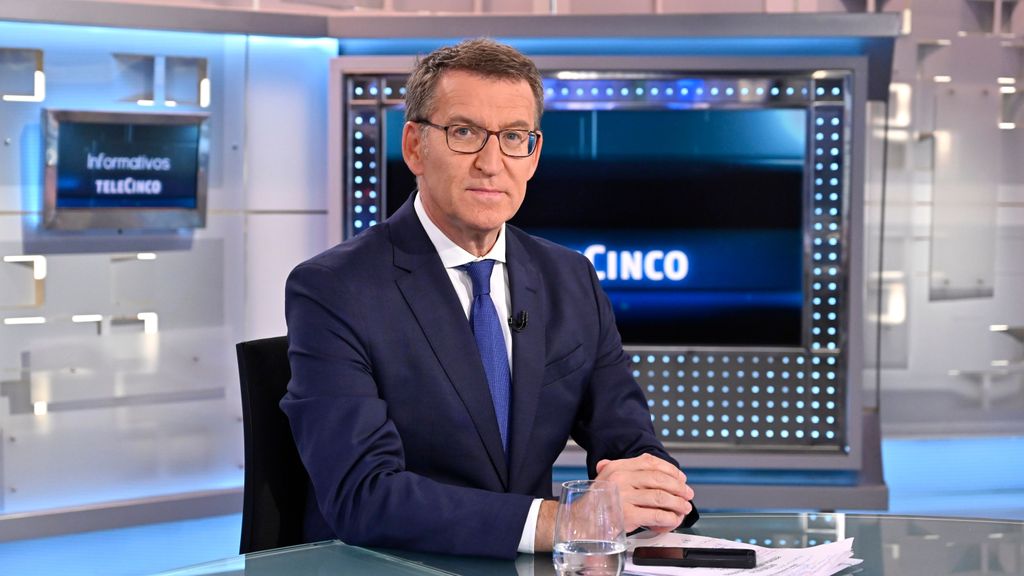 Alberto Núñez Feijóo en Informativos Telecinco: "Revalorizaremos las pensiones y subiremos el SMI"