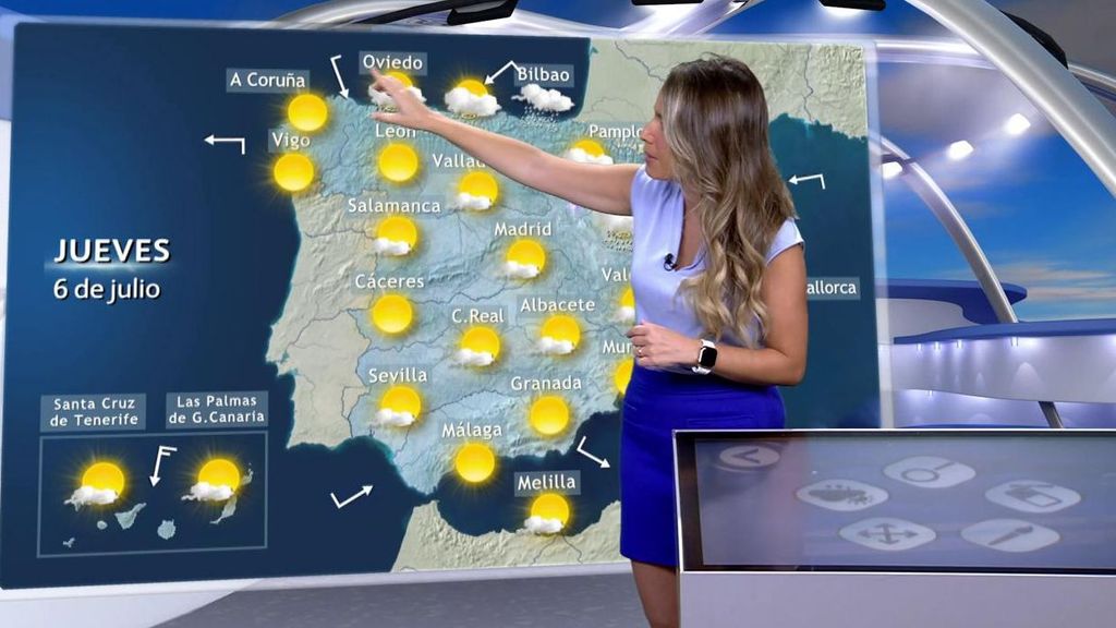 Las tormentas pondrán en alerta naranja al noreste peninsular el jueves