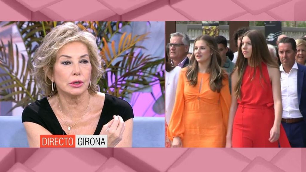 Ana Rosa defiende a las princesas tras el trato recibido en Girona: "Es territorio español"