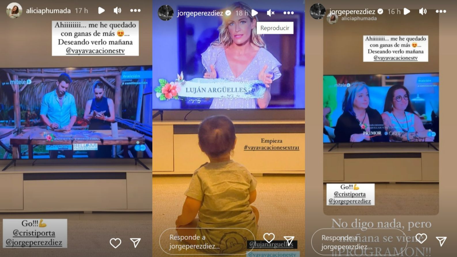 Alicia Peña y Jorge Pérez han visto juntos el estreno de '¡Vaya vacaciones!'