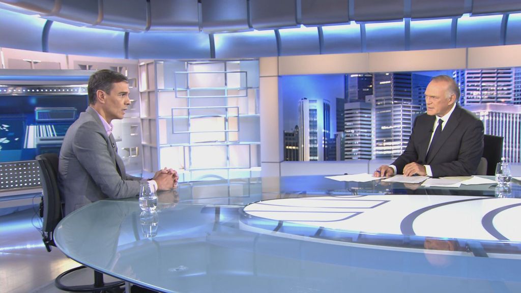 La entrevista de Pedro Piqueras a Pedro Sánchez en Informativos Telecinco por el 23-J, íntegra