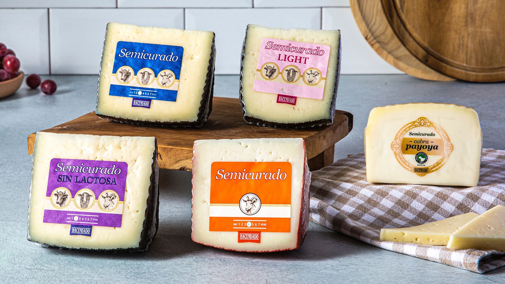 Queso semicurado mezcla