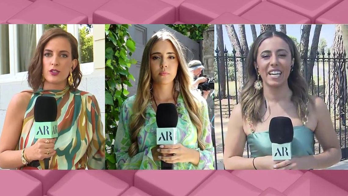 Las reporteras del programa de AR, de gala por la boda.