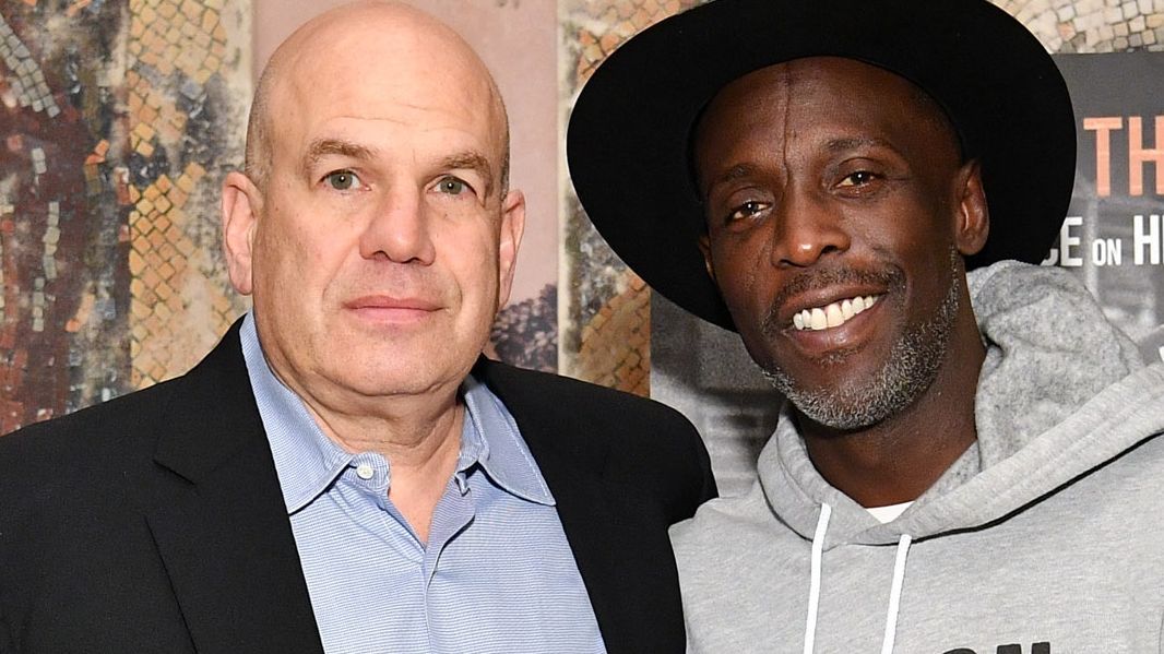 David Simon y Michael K. Williams