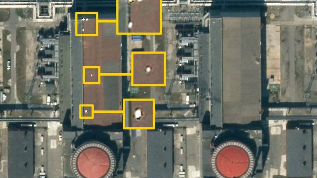 Extraños objetos en uno de los reactores de la central nuclear de Zaporiyia, Ucrania