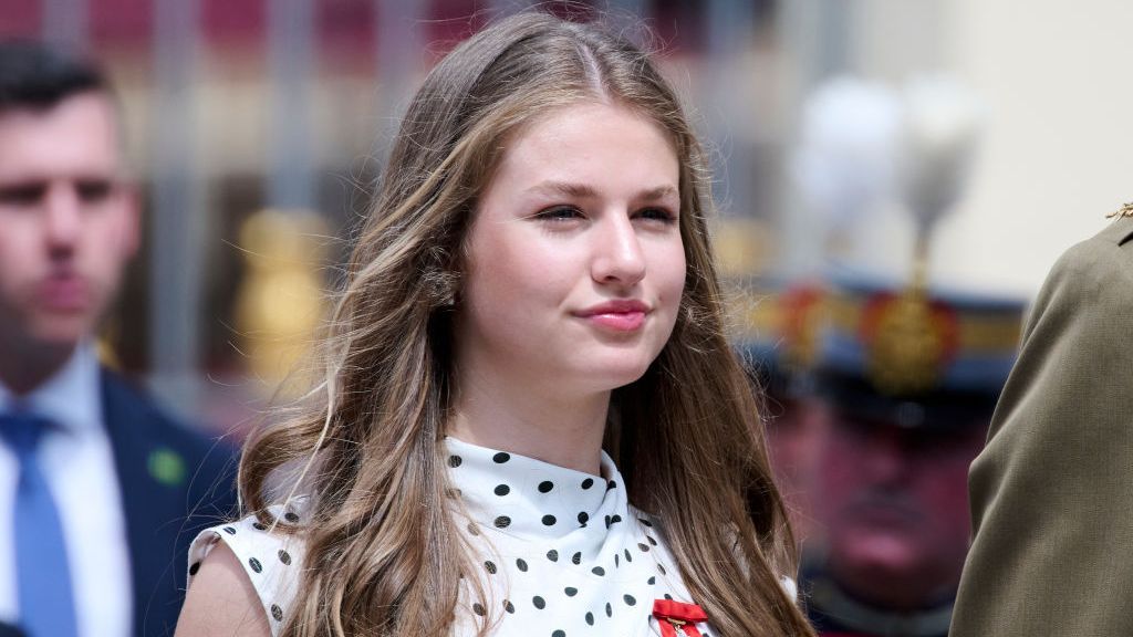 La princesa Leonor, sonriente en la Academia General Militar de Zaragoza