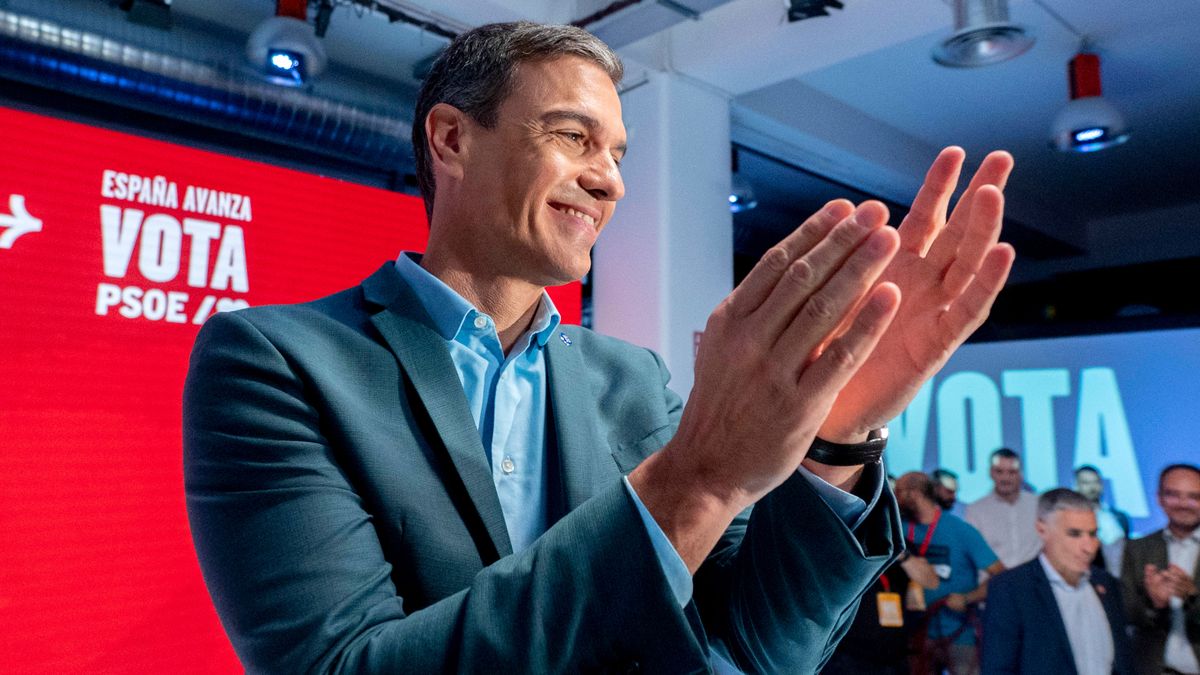 Pedro Sánchez, durante la presentación del programa electoral del PSOE