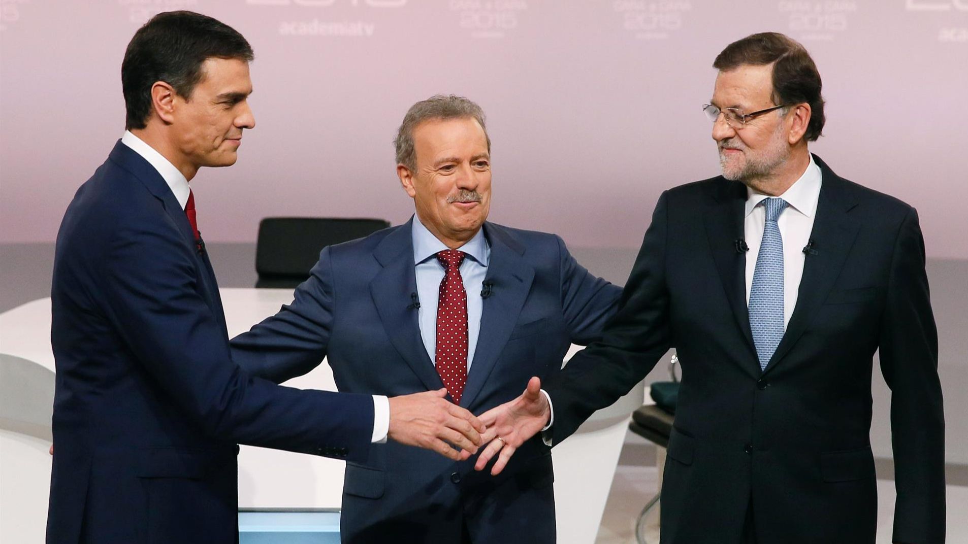 Sánchez y Rajoy en el cara a cara de 2015