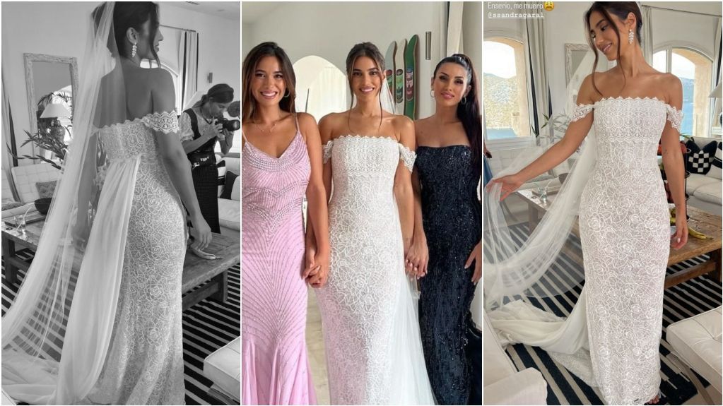 El primer vestido de novia de Sandra Garal