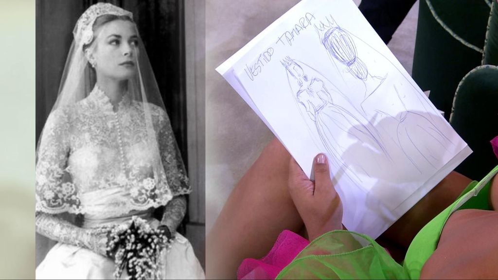 Dibujamos el primer vestido de novia de Tamara Falcó
