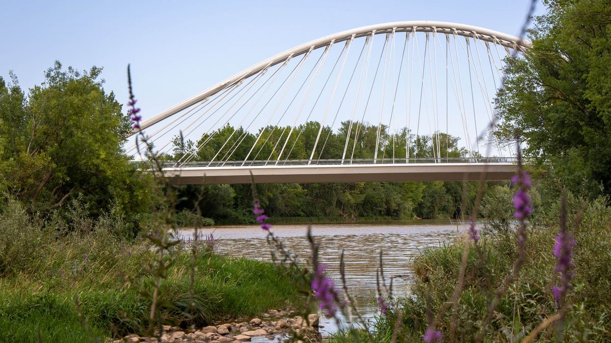 Río Ebro, donde trató de quitarse la vida el presunto asesino de una mujer en Logroño