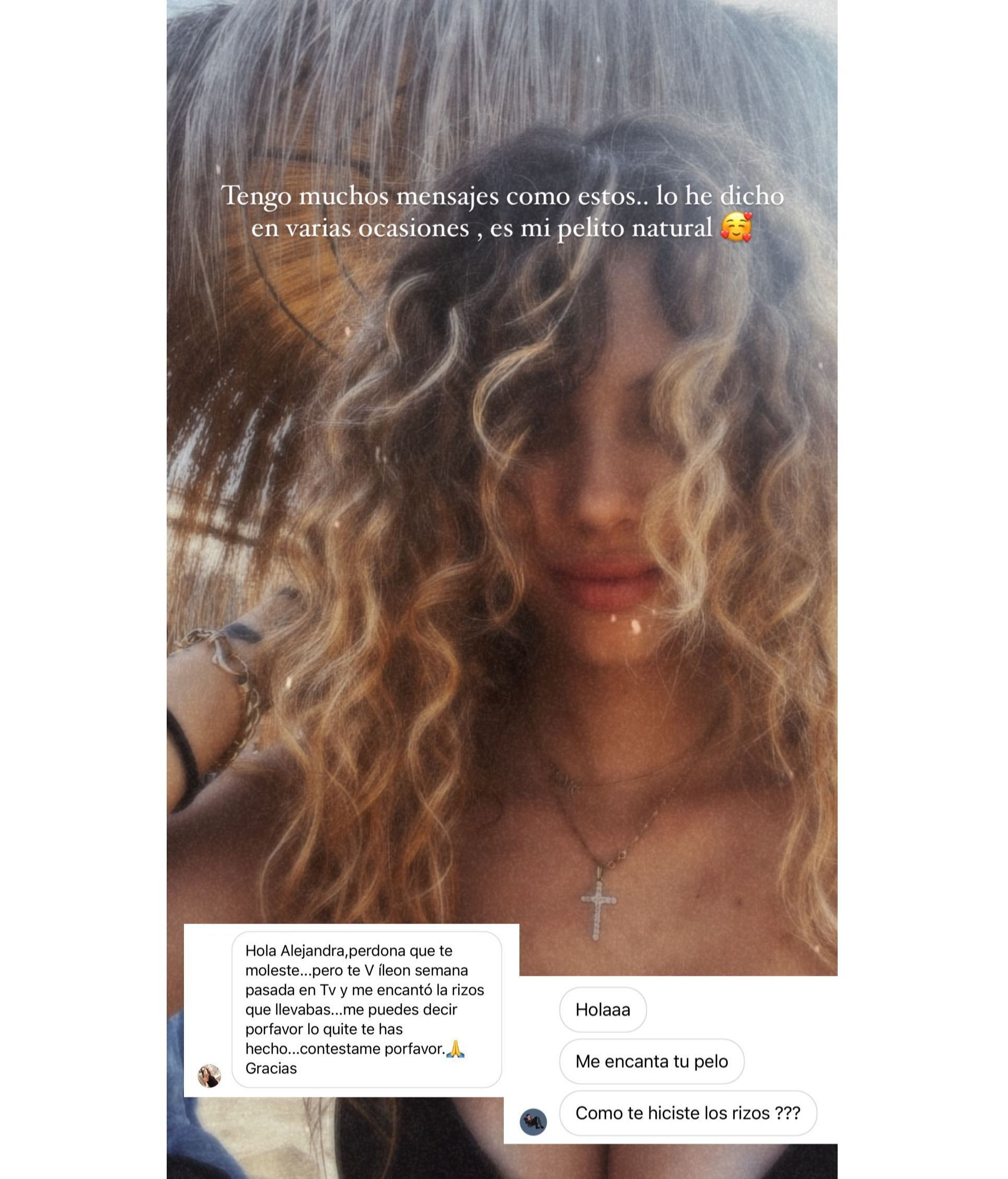 Alejandra Rubio presume de su look más natural con rizos perfectos