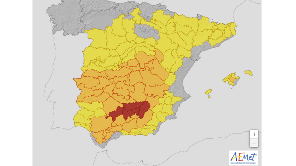 Alerta por altas temperaturas lunes 10