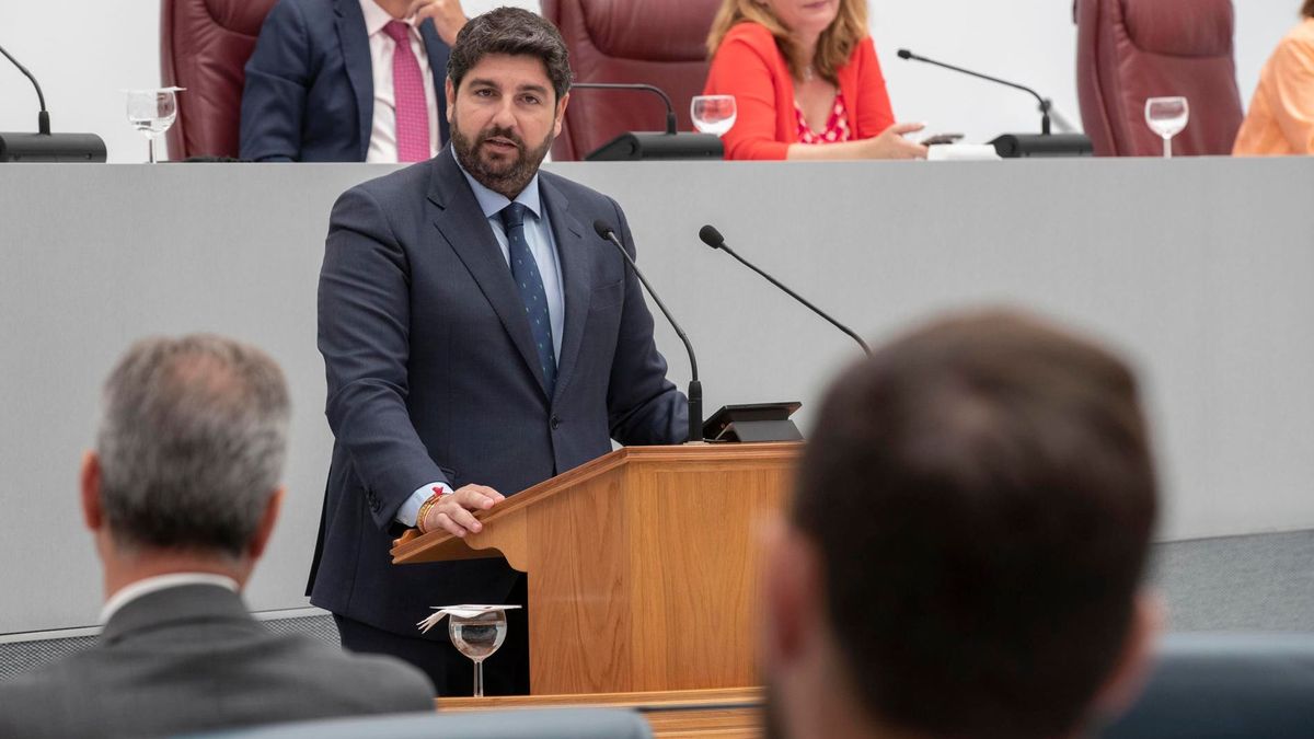 El presidente de Murcia y candidato del PP, Fernando López Miras