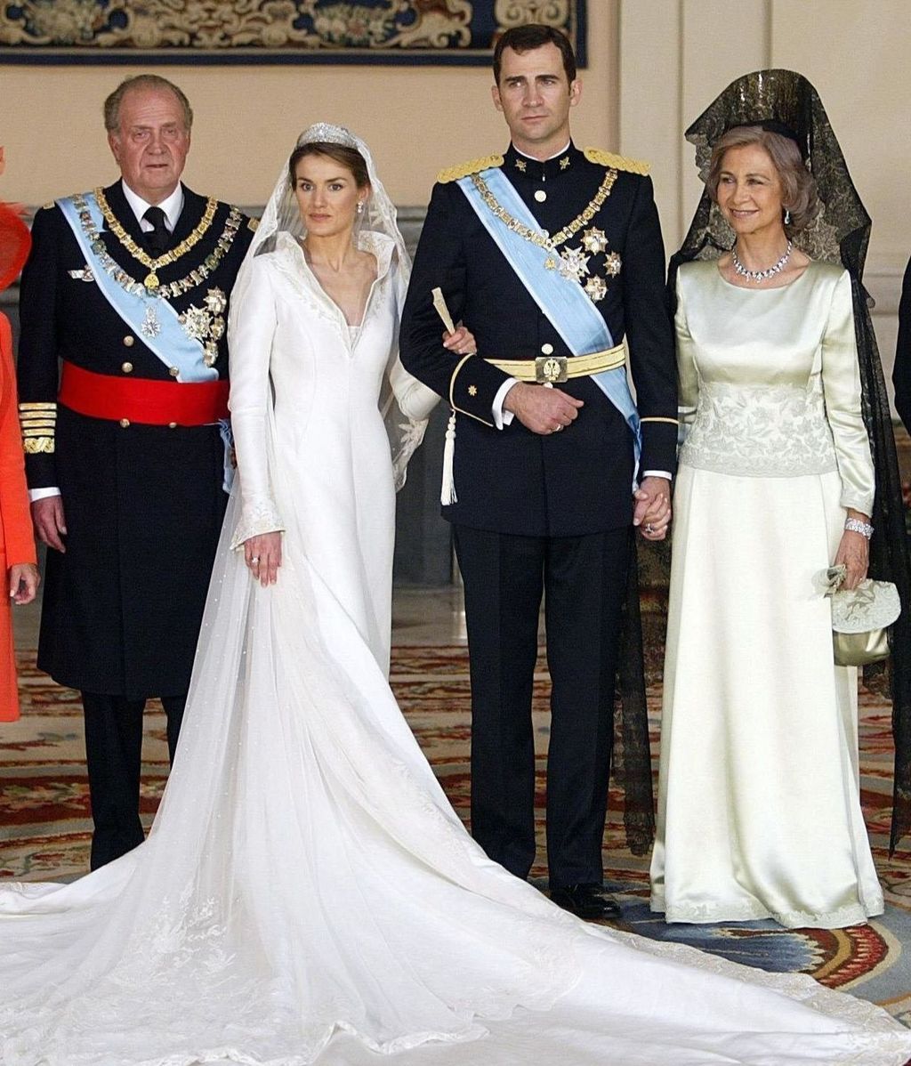 El vestido de novia de Letizia en su boda con Felipe