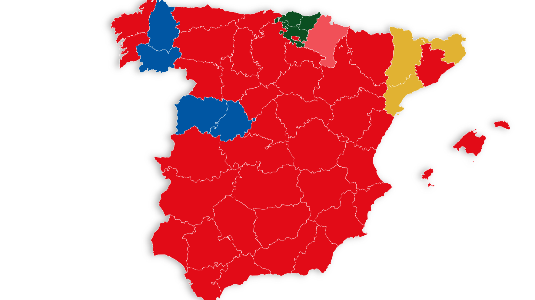 Mapa provincias 23J
