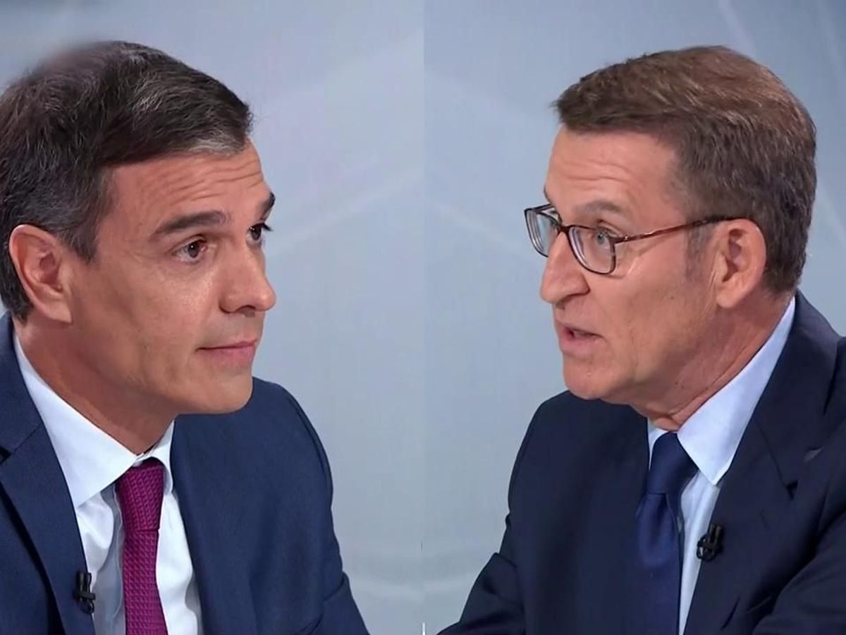 Las mentiras que se dijeron en el debate entre Núñez Feijóo y Pedro Sánchez  - Todo es mentira